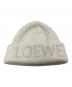 中古・古着 LOEWE (ロエベ) Wool Logo Beanie ベージュ サイズ:実寸サイズをご参照下さい。：30000円