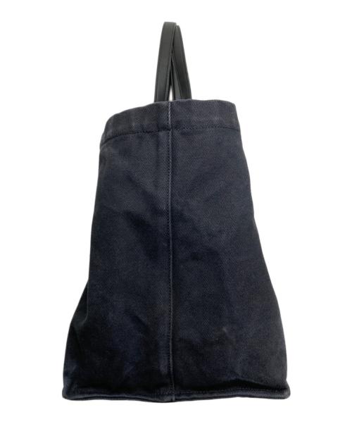 THE ROW（ザ ロウ）THE ROW (ザ ロウ) Idaho XL コットンキャンバス トートバッグ ブラックの古着・服飾アイテム