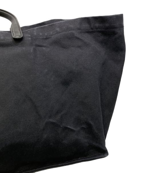 THE ROW（ザ ロウ）THE ROW (ザ ロウ) Idaho XL コットンキャンバス トートバッグ ブラックの古着・服飾アイテム