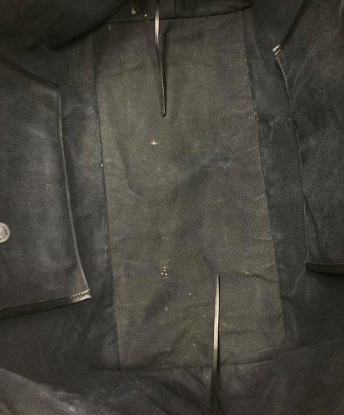 THE ROW（ザ ロウ）THE ROW (ザ ロウ) Idaho XL コットンキャンバス トートバッグ ブラックの古着・服飾アイテム