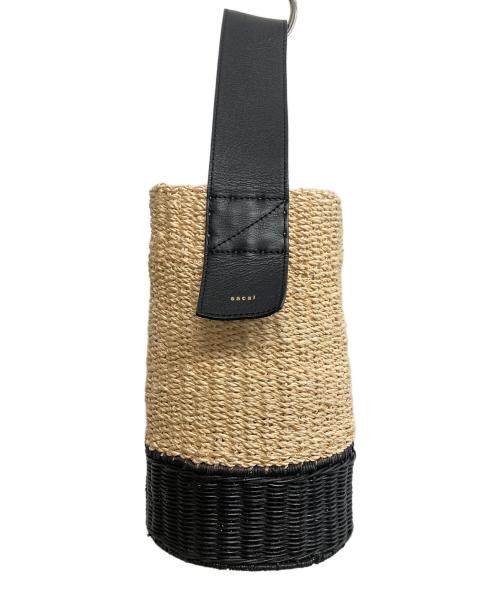 sacai（サカイ）sacai (サカイ) s Basket Bag ブラック×ベージュ サイズ:実寸サイズをご参照下さい。の古着・服飾アイテム
