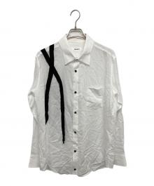 sulvam（サルバム）の古着「スリーブリボンシャツ」｜ホワイト