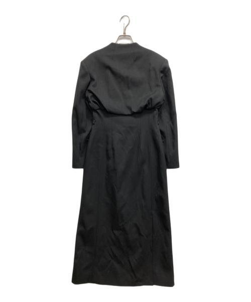 JOSEMOON（ジョゼムーン）JOSEMOON (ジョゼムーン) SUITING LONG COAT ブラック サイズ:	SIZE Freeの古着・服飾アイテム