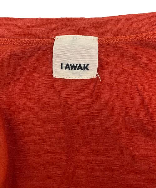 IAWAK（アイアワク）IAWAK (アイアワク) BASIC CARDIGAN オレンジ サイズ:SIZE　FREEの古着・服飾アイテム