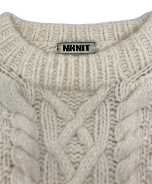 NKNIT（エヌニット）NKNIT (エヌニット) ショート丈ニット ベージュ サイズ:1の古着・服飾アイテム