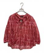 ETROエトロ）の古着「Paisley Print Sheer Blouse」｜ピンク