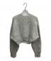NKNIT (エヌニット) alpaca mix striped KNIT cardigan グレー サイズ:1：21000円