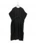 HYKE (ハイク) Vネックリネン混ワンピース ブラック サイズ:SIZE Free：12000円