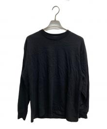 COMOLI（コモリ）の古着「コットンジャージ 長袖Tシャツ」｜ブラック
