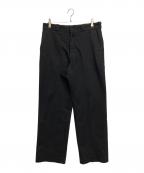 COMOLIコモリ）の古着「ポストワークツイルパンツ」｜ブラック