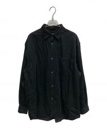 COMOLI（コモリ）の古着「コーデュロイ コモリシャツ」｜ブラック