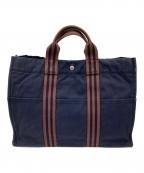 HERMESエルメス）の古着「MMトートバッグ」｜ネイビー