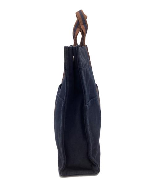 HERMES（エルメス）HERMES (エルメス) MMトートバッグ ネイビーの古着・服飾アイテム