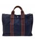 HERMES (エルメス) MMトートバッグ ネイビー：12000円