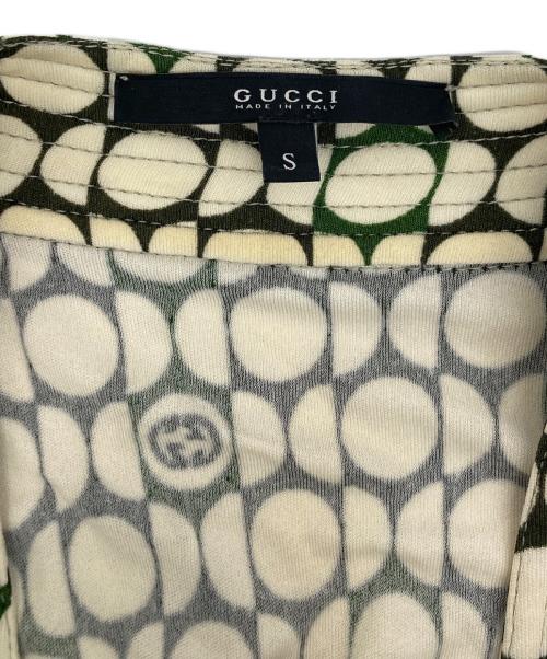 GUCCI（グッチ）GUCCI (グッチ) ワンピース ホワイト×グリーン サイズ:SIZE　Sの古着・服飾アイテム