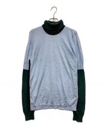 BURBERRY（バーバリー）の古着「タートルネックニット」｜スカイブルー