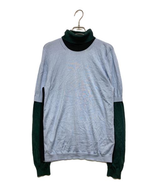 BURBERRY（バーバリー）BURBERRY (バーバリー) タートルネックニット スカイブルー サイズ:SIZE Mの古着・服飾アイテム