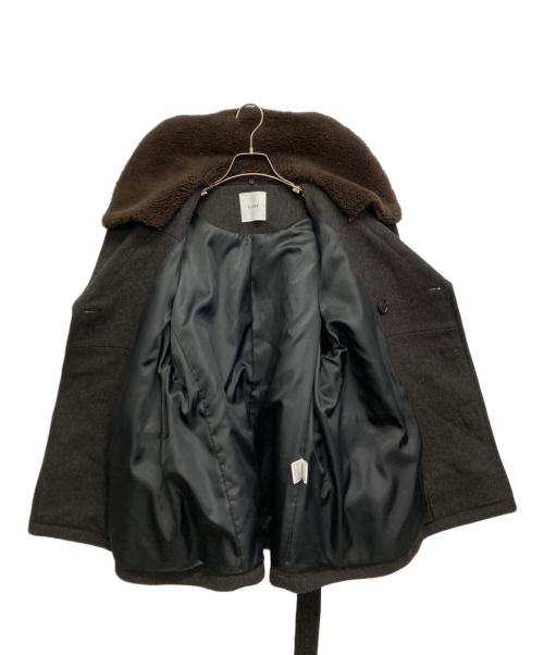 CLANE（クラネ）CLANE (クラネ) BOA COLLAR MILITARY COAT ブラウン サイズ:SIZE　1の古着・服飾アイテム