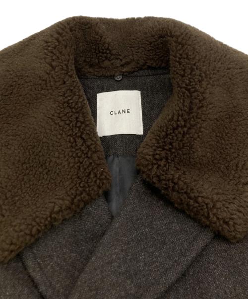 CLANE（クラネ）CLANE (クラネ) BOA COLLAR MILITARY COAT ブラウン サイズ:SIZE　1の古着・服飾アイテム