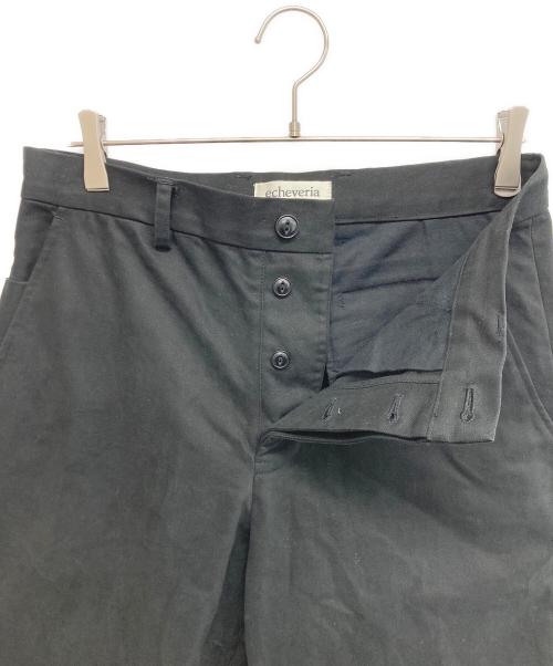 echeveria（エケベリア）echeveria (エケベリア) New classic french trousers ブラック サイズ:SIZE 1の古着・服飾アイテム