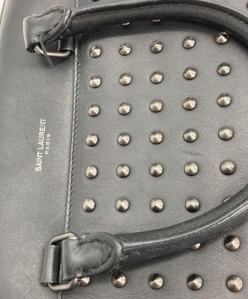 Saint Laurent Paris（サンローランパリ）Saint Laurent Paris (サンローランパリ) ベイビーダッフル スタッズバッグ ブラックの古着・服飾アイテム