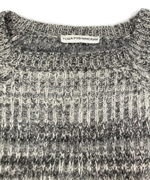 Gosha Rubchinskiy（ゴーシャラブチンスキー）Gosha Rubchinskiy (ゴーシャラブチンスキー) ラグランニット グレー サイズ:不明の古着・服飾アイテム