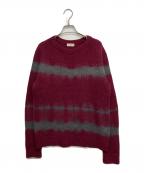 DRIES VAN NOTENドリスヴァンノッテン）の古着「グラデーションウールニット」｜グレー×レッド