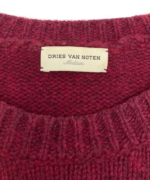 DRIES VAN NOTEN（ドリスヴァンノッテン）DRIES VAN NOTEN (ドリスヴァンノッテン) グラデーションウールニット グレー×レッド サイズ:SIZE　Mの古着・服飾アイテム