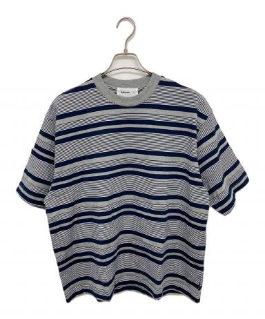 everyone 24SS ボーダーTシャツ 中古・古着通販】everyone (エブリワン) ボーダーTシャツ グレー
