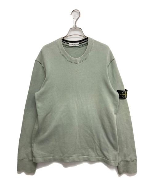 STONE ISLAND（ストーンアイランド）STONE ISLAND (ストーンアイランド) ワッペン付きクルーネックスウェット グリーン サイズ:SIZE XLの古着・服飾アイテム