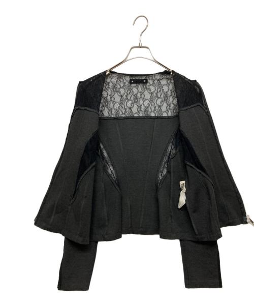 PRANK PROJECT（プランクプロジェクト）PRANK PROJECT (プランクプロジェクト) Tulle Combi Cutting Tops グレー サイズ:SIZE Freeの古着・服飾アイテム