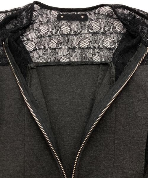 PRANK PROJECT（プランクプロジェクト）PRANK PROJECT (プランクプロジェクト) Tulle Combi Cutting Tops グレー サイズ:SIZE Freeの古着・服飾アイテム