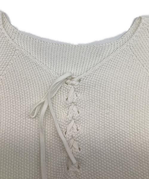 BALLSEY（ボールジィ）BALLSEY (ボールジィ) ニット ホワイト サイズ:SIZE　Sの古着・服飾アイテム