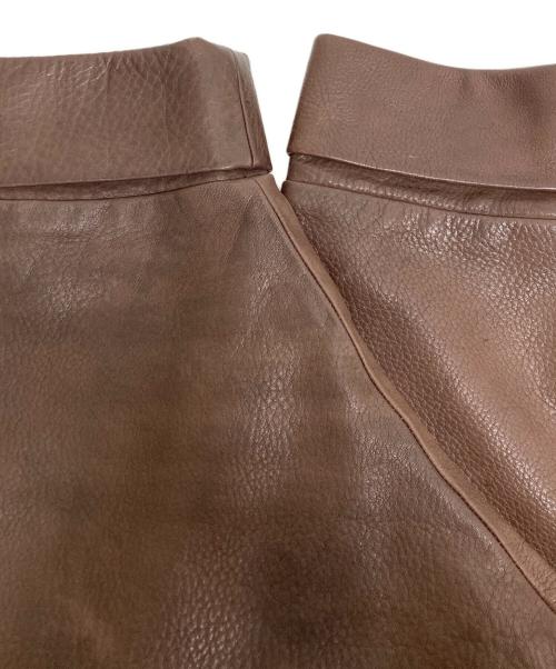 77circa（ナナナナサーカ）77circa (ナナナナサーカ) 再構築ウエスタン柄レザージャケット ブラウン サイズ:記載なしの古着・服飾アイテム