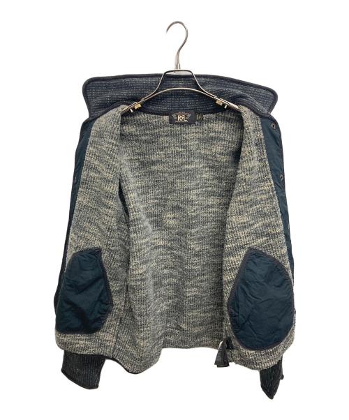 RRL（ダブルアールエル）RRL (ダブルアールエル) ブラウンズビーチニットジャケット グレー サイズ:SIZE　Sの古着・服飾アイテム