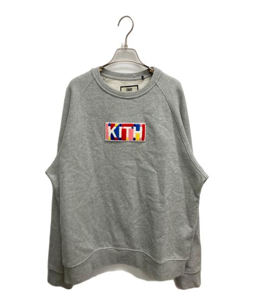 KITH（キス）KITH (キス) クルーネックスウェット グレー サイズ:SIZE Lの古着・服飾アイテム