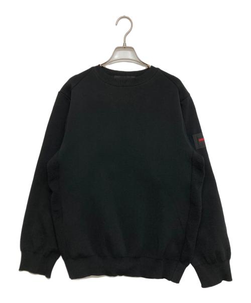 BRIEFING（ブリーフィング）BRIEFING (ブリーフィング) ミラノリブクルーネックニット ブラック サイズ:SIZE Lの古着・服飾アイテム