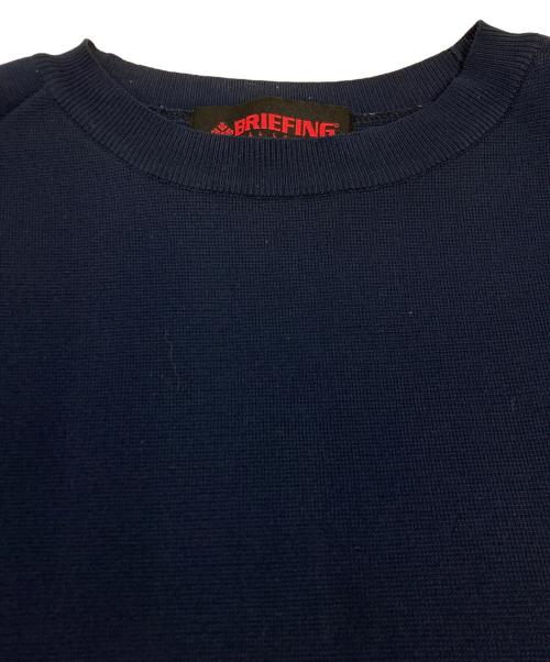 BRIEFING（ブリーフィング）BRIEFING (ブリーフィング) ミラノリブクルーネックニット ネイビー サイズ:SIZE Lの古着・服飾アイテム