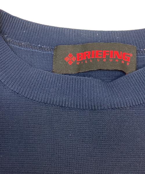 BRIEFING（ブリーフィング）BRIEFING (ブリーフィング) ミラノリブクルーネックニット ネイビー サイズ:SIZE Lの古着・服飾アイテム