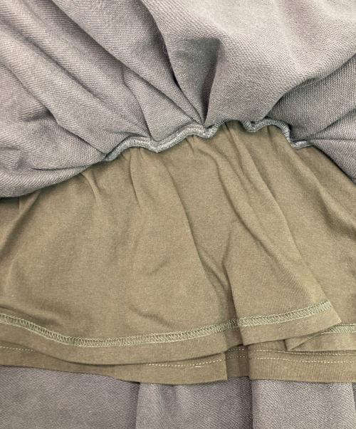 muuros（ムーロス）MuuRos  (ムーロス) frill skirt swet set up ブラウン サイズ:SIZE Sの古着・服飾アイテム