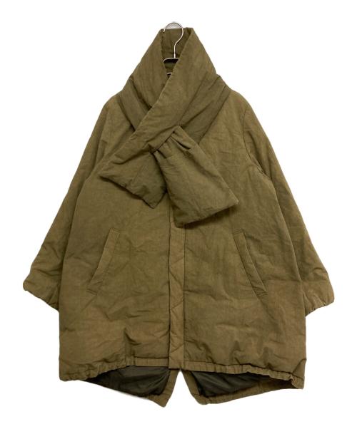 pas de calais（パドカレ）pas de calais (パドカレ) 綿麻ダンプダウンコート ベージュ サイズ:SIZE 36の古着・服飾アイテム
