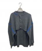 ADER errorアーダーエラー）の古着「SLEM CARDIGAN」｜グレー
