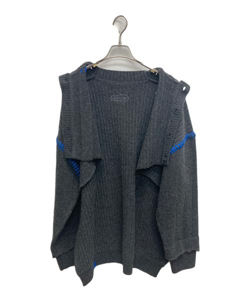 ADER error（アーダーエラー）ADER error (アーダーエラー) SLEM CARDIGAN グレー サイズ:A1 未使用品の古着・服飾アイテム