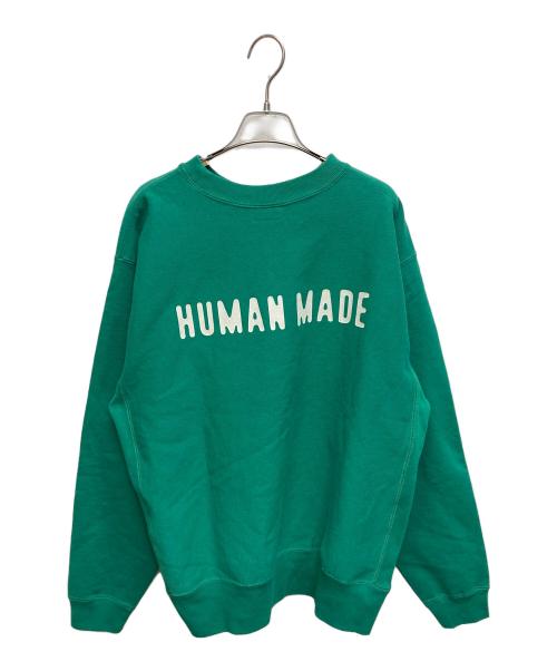 HUMAN MADE（ヒューマンメイド）HUMAN MADE (ヒューマンメイド) クルーネックスウェット グリーン サイズ:SIZE XLの古着・服飾アイテム