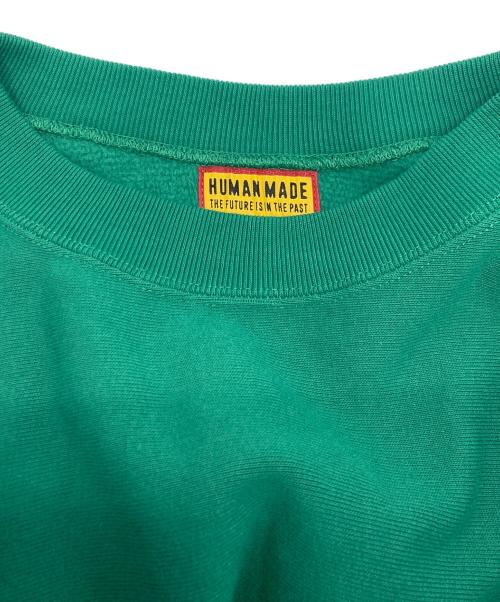 HUMAN MADE（ヒューマンメイド）HUMAN MADE (ヒューマンメイド) クルーネックスウェット グリーン サイズ:SIZE XLの古着・服飾アイテム