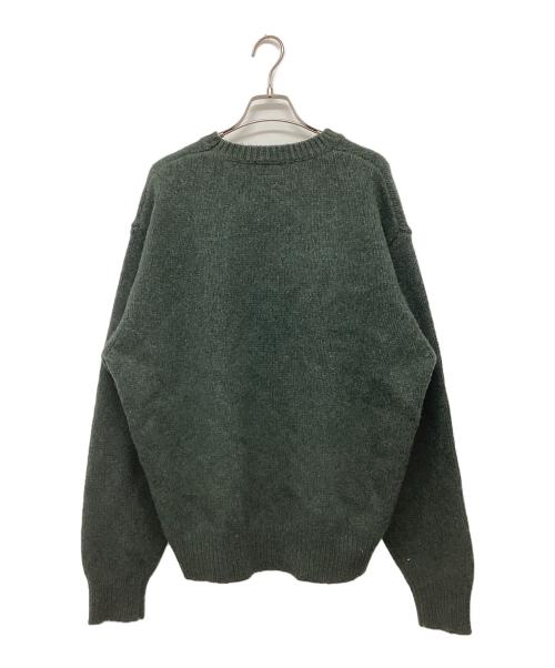 HUMAN MADE（ヒューマンメイド）HUMAN MADE (ヒューマンメイド) Heart knit sweater グリーン サイズ:SIZE Lの古着・服飾アイテム