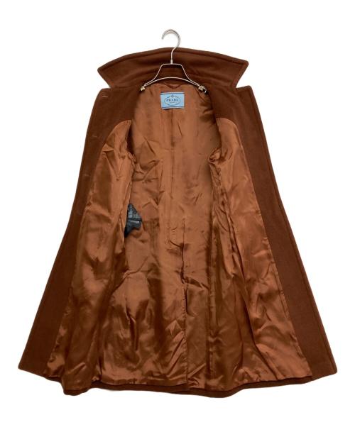 PRADA（プラダ）PRADA (プラダ) ウールステンカラーコート ブラウン サイズ:SIZE 36の古着・服飾アイテム
