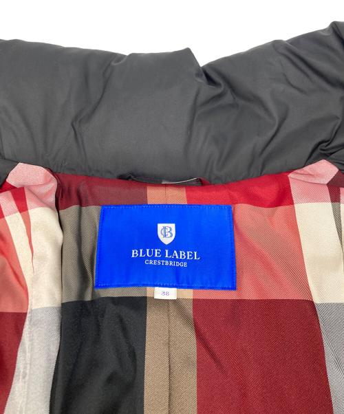 BLUE LABEL CRESTBRIDGE（ブルーレーベルクレストブリッジ）BLUE LABEL CRESTBRIDGE (ブルーレーベルクレストブリッジ) ダウンコート ブラック サイズ:SIZE 38の古着・服飾アイテム