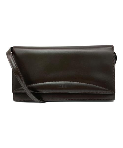 LOEWE（ロエベ）LOEWE (ロエベ) ショルダーウォレット ブラウンの古着・服飾アイテム