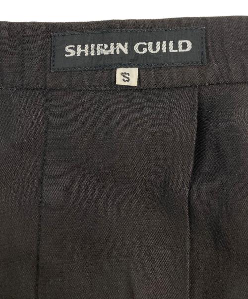 shirin guild（シリン ギルド）shirin guild (シリン ギルド) スタンドカラーリネン混ジャケット ブラック サイズ:SIZE Sの古着・服飾アイテム
